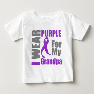 Pankreascancer I Bära Lila Ribbon Grandpa T-shirt