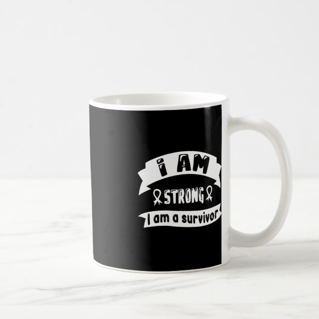 Pankreatisk cancer är jag stark. kaffemugg (Höger)