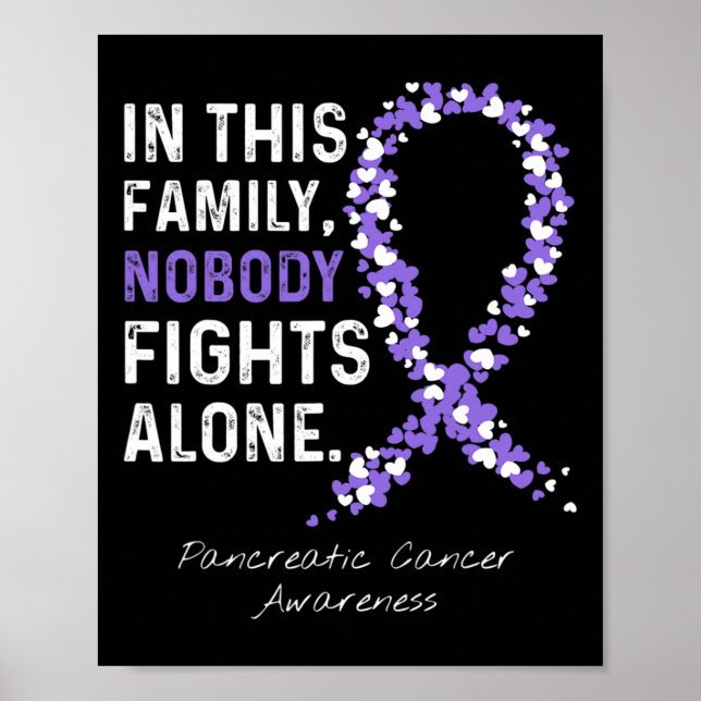 Pankreatisk cancer i den här familjen ingen kämpar poster (Framsidan)