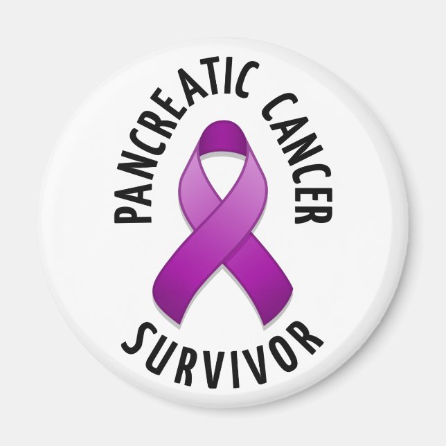 Pankreatisk cancer Survivor Magnet (Framsidan)