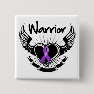Pankreatisk cancer Warrior Fighter Vingar Knapp