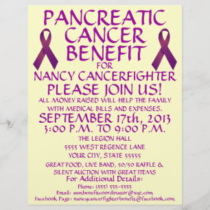 Pankreatisk cancerpatient Benefit Flyer