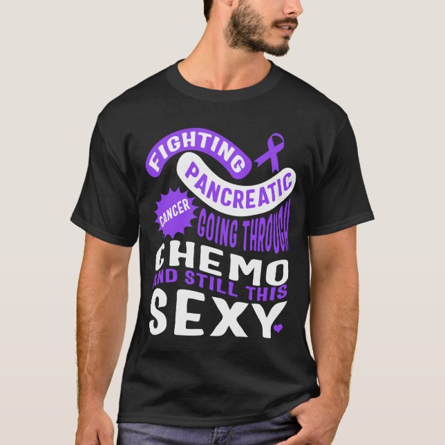 Pankreatisk cancersjukdom, som passerar genom kemo t shirt (Framsida)