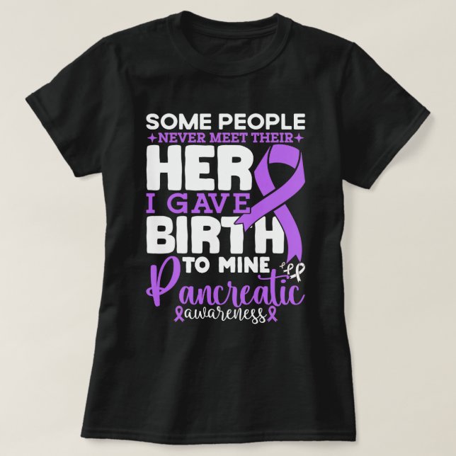 Pankreatisk medvetenhet vissa människor möter aldr t shirt (Design framsida)