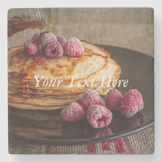 Panksjöar med hallon och maple Syrup Underlägg Sten