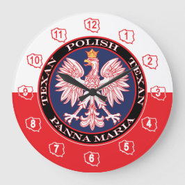 Panna Maria Round polska Texan Stor Klocka