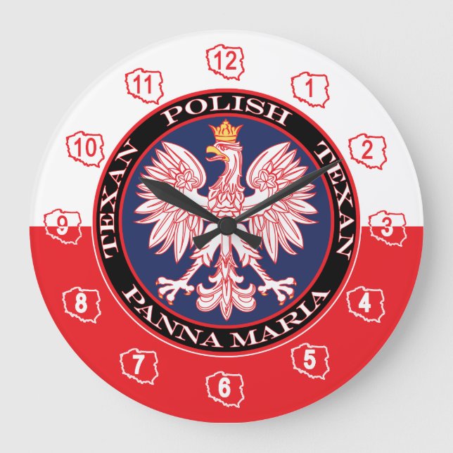 Panna Maria Round polska Texan Stor Klocka (Framsida)