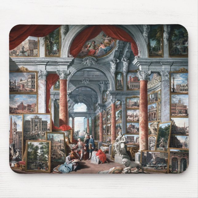 Pannini - gallerit av beskådar av moderna Rome Musmatta (Framsidan)