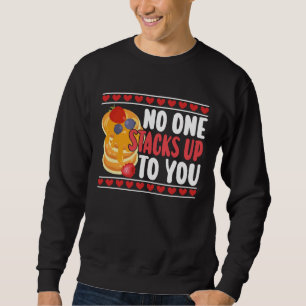 Pannkaka Kids Alla hjärtans dag Ingen staplar upp Lång Ärmad Tröja