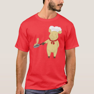 Pannkaka som bläddrar griskock tee shirt