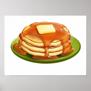 Pannkakaaffisch Poster