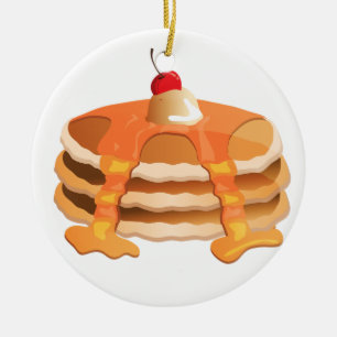 Pannkakabunt Julgransprydnad Keramik