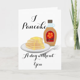 Pannkakavitsvalentin kort för dag