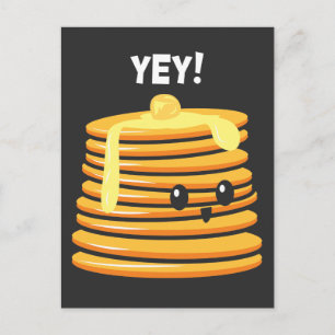 Pannkakfrukost Måltid Matvaruälskare Konditor Vykort