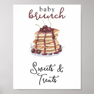 Pannkakor Baby shower Godis och godsaker Poster