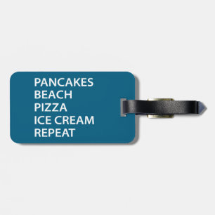 Pannkakor Beach Pizza Glass Repeat Bagagebricka