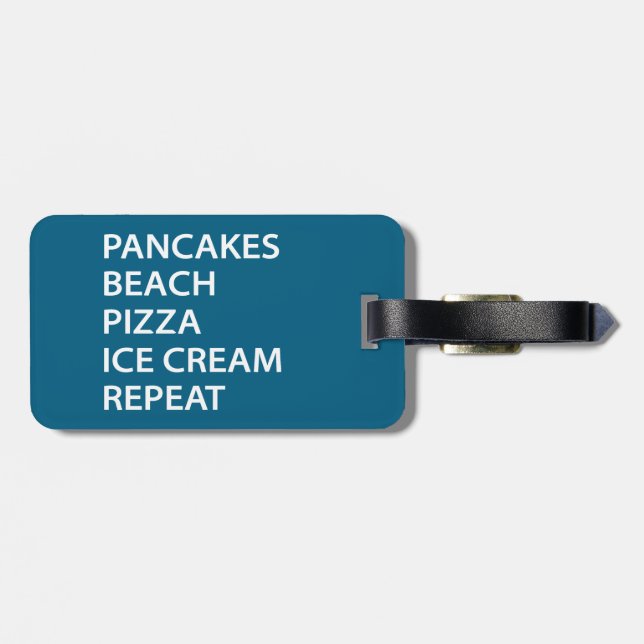 Pannkakor Beach Pizza Glass Repeat Bagagebricka (Baksida Vågrät)