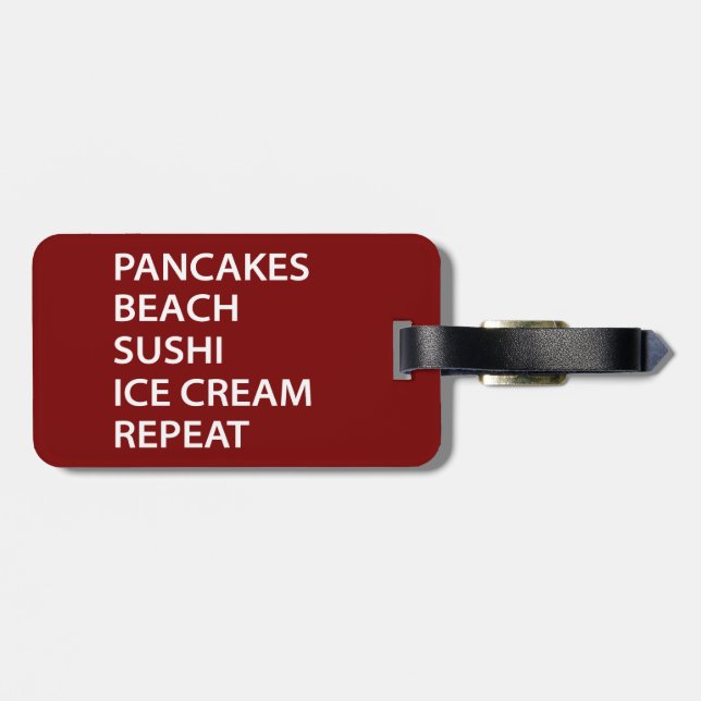 Pannkakor Beach Sushi Glass Repeat Bagagebricka (Baksida Vågrät)