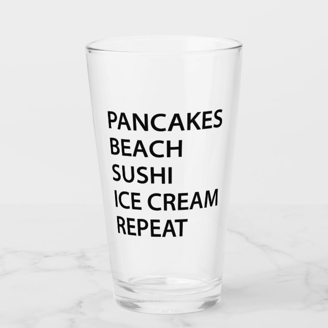 Pannkakor Beach Sushi Glass Str_repeat Glaskopp (Framsida)