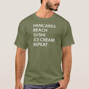 Pannkakor Beach Sushi Glass Str_repeat T Shirt