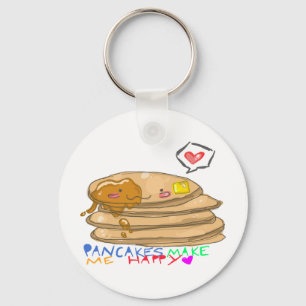 pannkakor gör mig lycklig keychain nyckelring