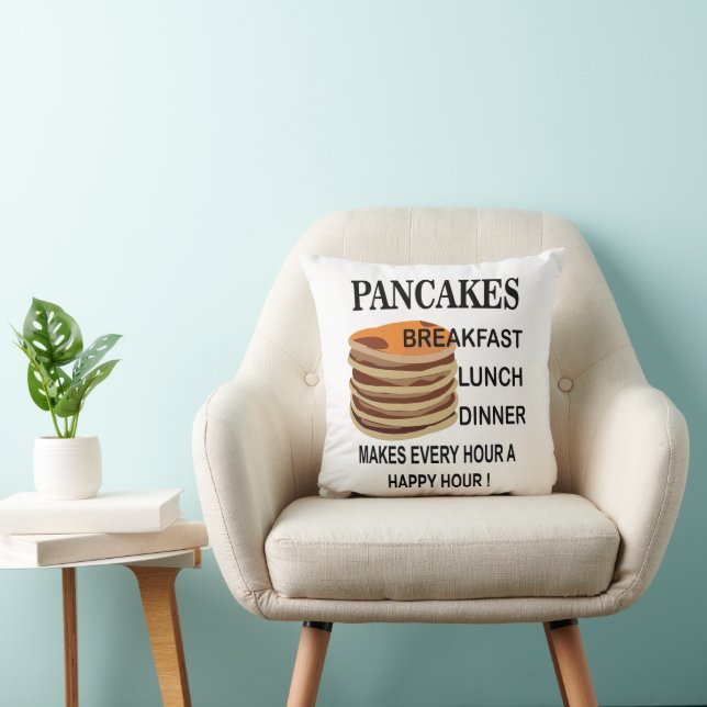 Pannkakor Gör Varje Timme En Glad Timme Pannkaka Kudde (Stol)