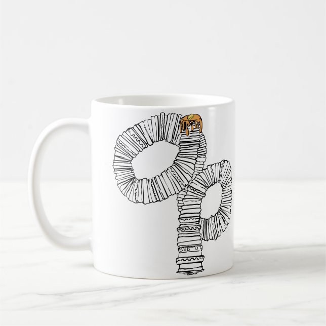 Pannkakor Inte Så Kort Stack Kaffemugg (Vänster)