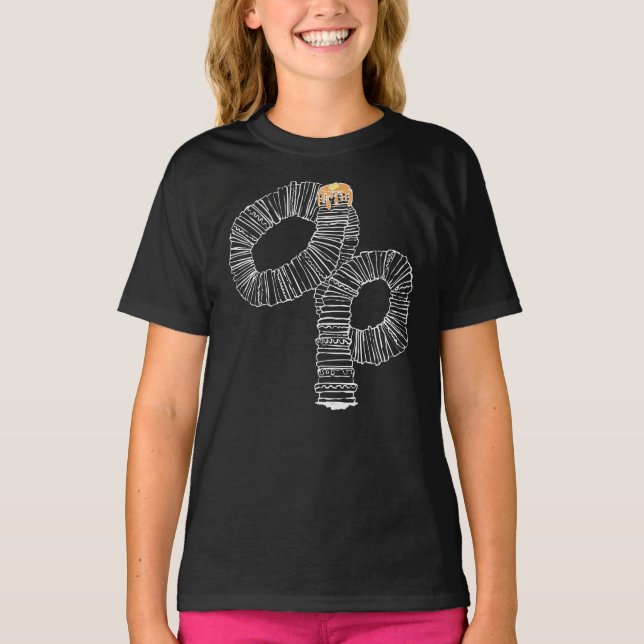 Pannkakor Inte Så Kort Stack T Shirt (Framsida)