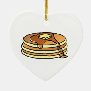 Pannkakor - julgranprydnad julgransprydnad keramik