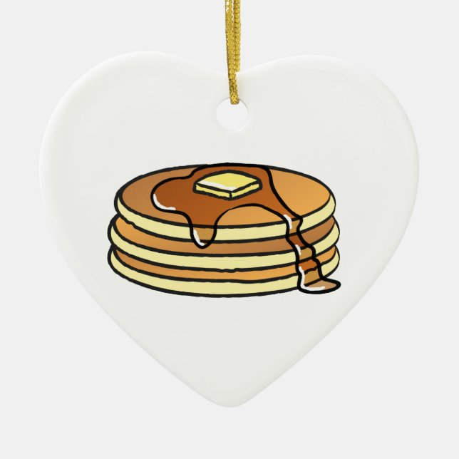 Pannkakor - julgranprydnad julgransprydnad keramik (Framsidan)