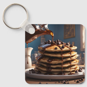 Pannkakor med chokladbitar. nyckelring