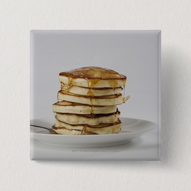 Pannkakor med sirap knapp (Framsida)