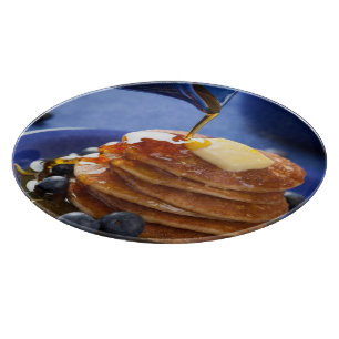 Pannkakor med sirap och blåbäret