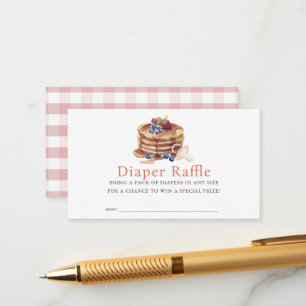 Pannkakor & Napp Rosa Blöja Raffle Biljett Tilläggskort