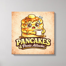Pannkakor och panikattacker - matfana fiender canvastryck