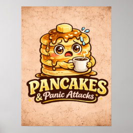 Pannkakor och panikattacker - matfana fiender poster