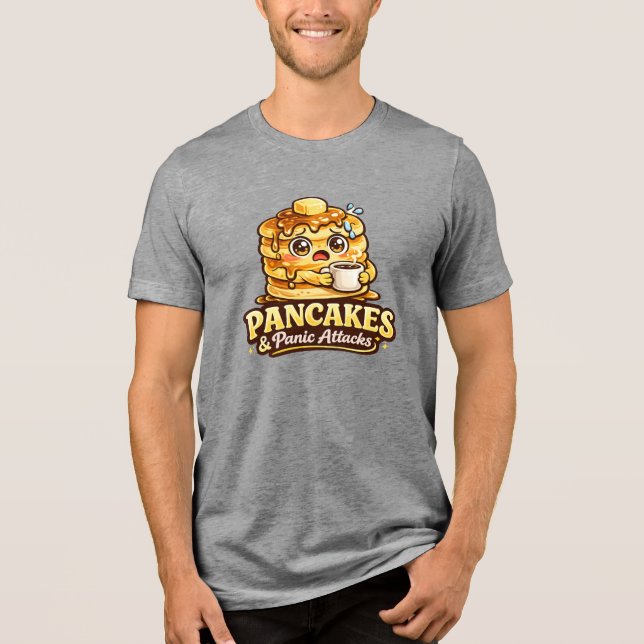Pannkakor och panikattacker - Matvänner T Shirt (Framsida)
