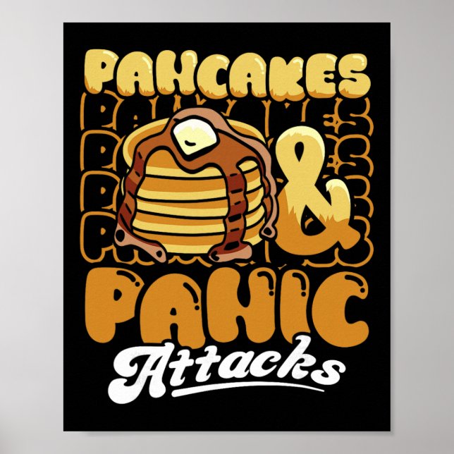 Pannkakor Och Panikattacker Psykisk Hälsa Frukost Poster (Framsidan)