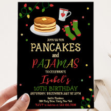 Pannkakor och Pyjamas Jul Födelsedag