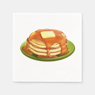 Pannkakor skyler över brister servetter