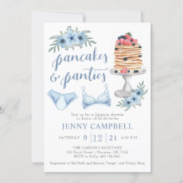 Pannkakor & Underkläder Brunch Bröllopsfest  Inbjudningar