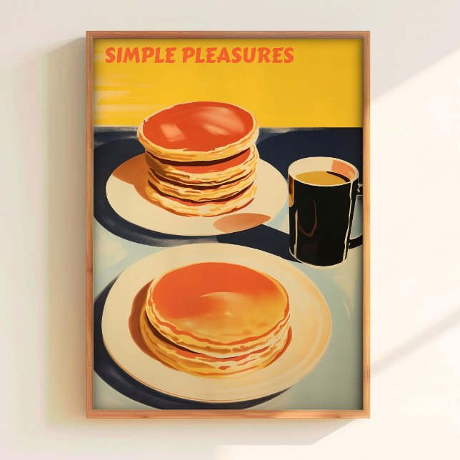 Pannkakor Väggkonst Frukost Tryck Enkla Nöjen (Skapare uppladdad)