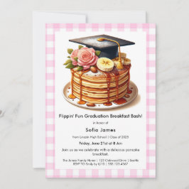 Pannkaksgradueringsfrukostfirande Inbjudningar