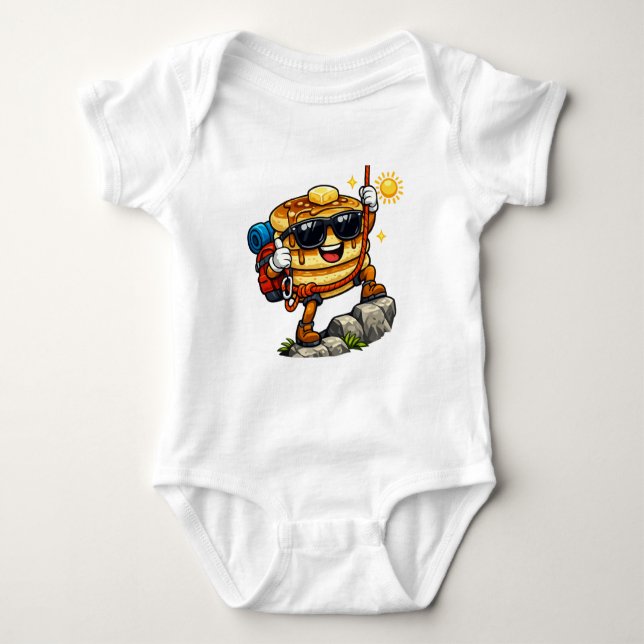 Pannkaksstackklättring  t shirt (Framsida)