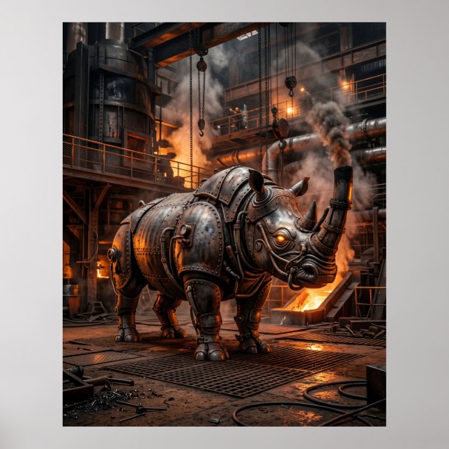 Pannrhino Laddning Poster (Framsidan)