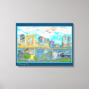 Pannsburgh Retro Photo Wall Canvas