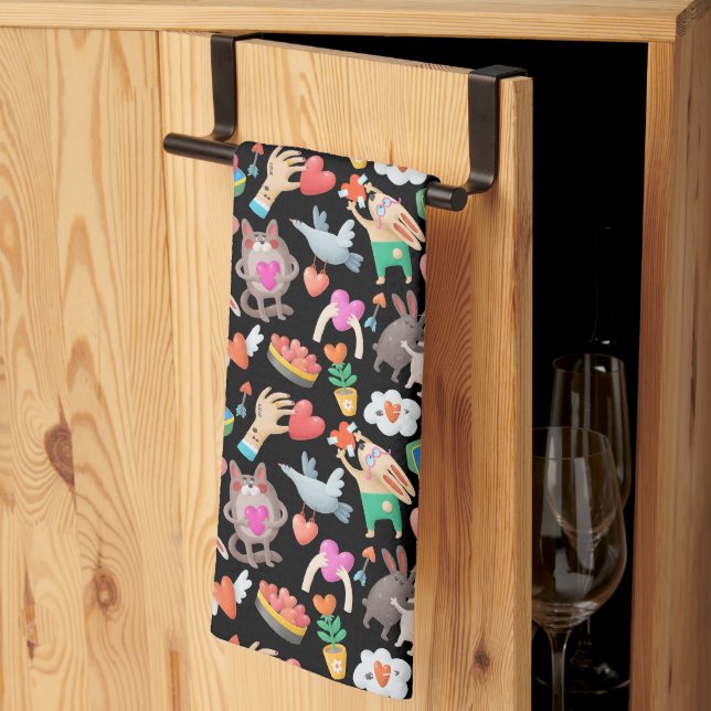 Paño de cocina San Valentín Kökshandduk (Thirds Fold)