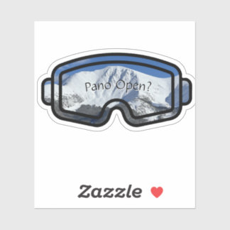 Pano Open Custom-Cut Vinyl Sticker Klistermärken