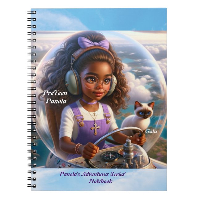 Panola & Gata Global Adventures Notebook – Travel  Anteckningsbok (Framsidan)