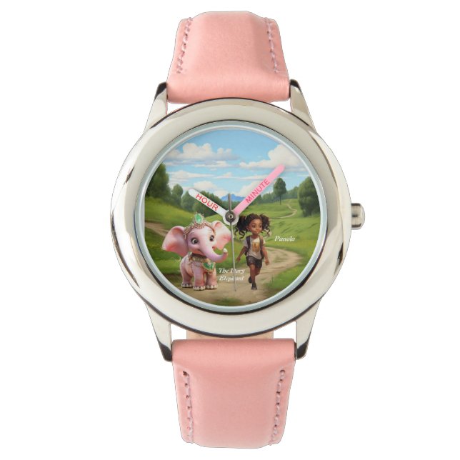 Panola och Ivory Elephant Watch Armbandsur (Framsida)